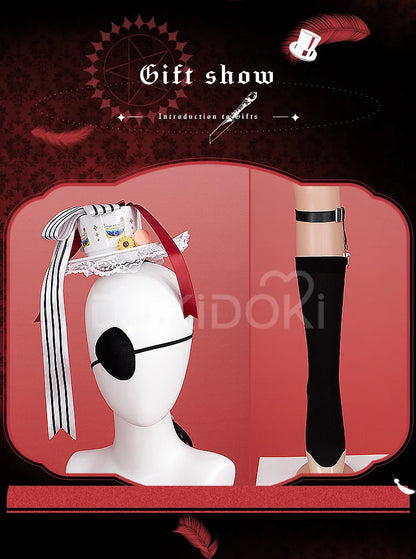 Ciel Phantomhive Cosplay Costume Anime Cosplay DokiDoki-R【XS-3XL】Men Long Costume Ciel Cosplay Plus Size