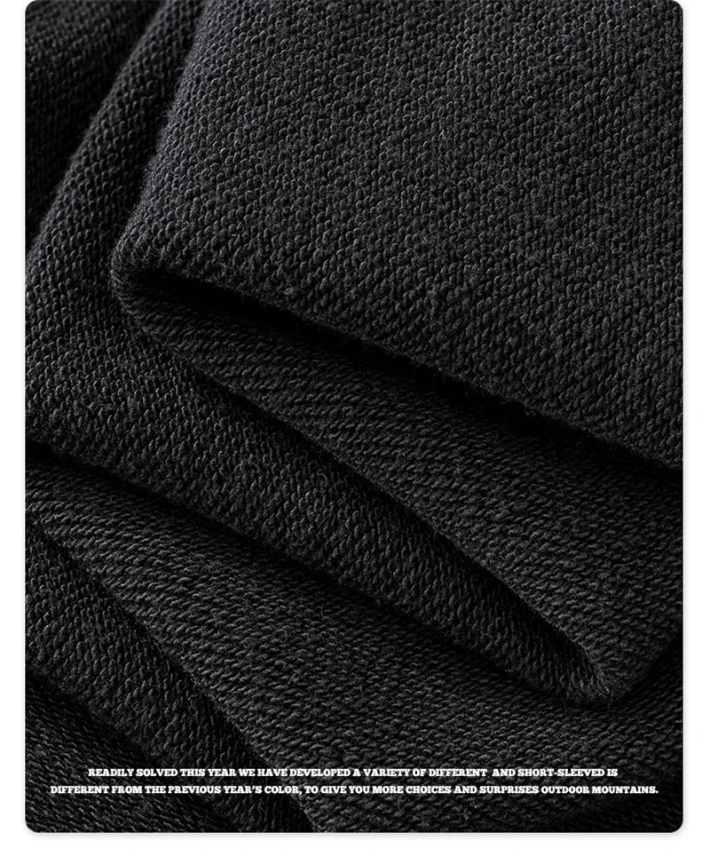 ZODF Retro High Street 420gsm Cotton Straight Pants For Man Unisex Loose Fit Distressed Sport Trousers Sweatpants HY0051