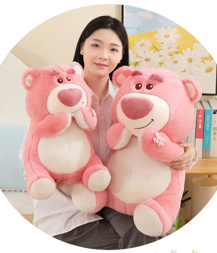 40/55/70cm Super Big Size Lotso Disney Cartoon Anime Plush Stuffed Doll Kawaii Room Decoration Plush Pillow Kids Holiday Gift