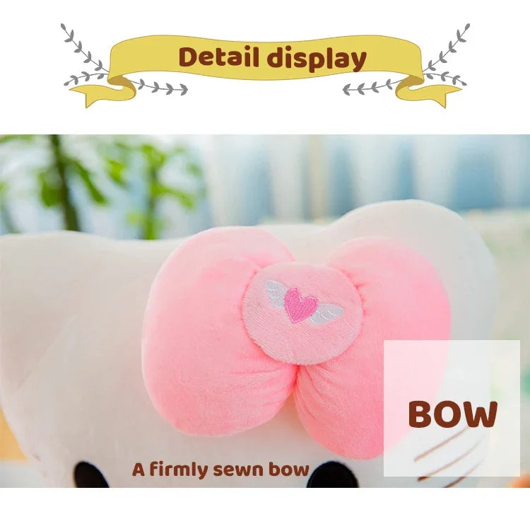 25-55cm Aoger Cute Hello Kitty Plush Stuffed Toys Cartoon Plushie Doll Soft Stuffed Pillow Toys For Children Birthday Xmas Gifts