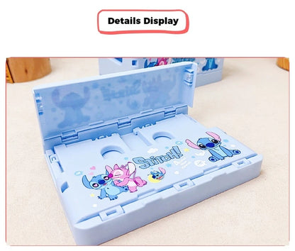 New Stitch Folding Storage Box Interstellar Baby Stitch Stacking Music Desktop Stationery Storage Rack