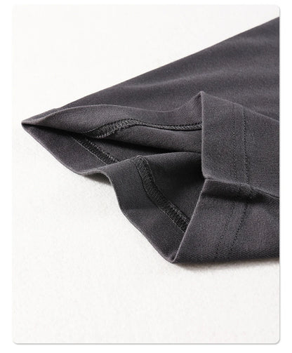 ZODF New Summer Men 275gsm Cotton T Shirts Unisex Women High Street Oversized FG Noshrink Solid T-Shirt Streetwears HY0152