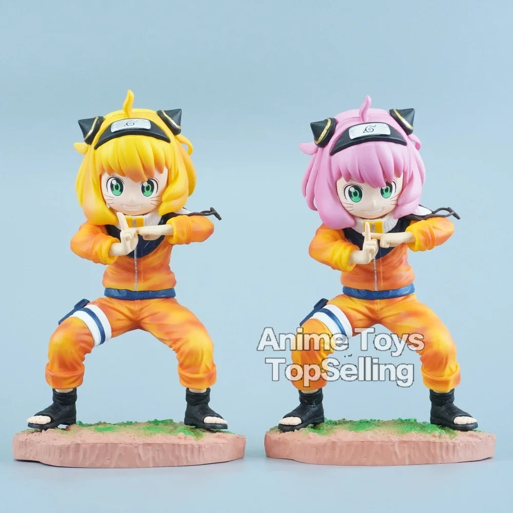 18cm/7.09in NARUTO Anime Figure Anya Forger Cosplay Naruto Action Figures Pvc Statue Collection Model Toys Gifts