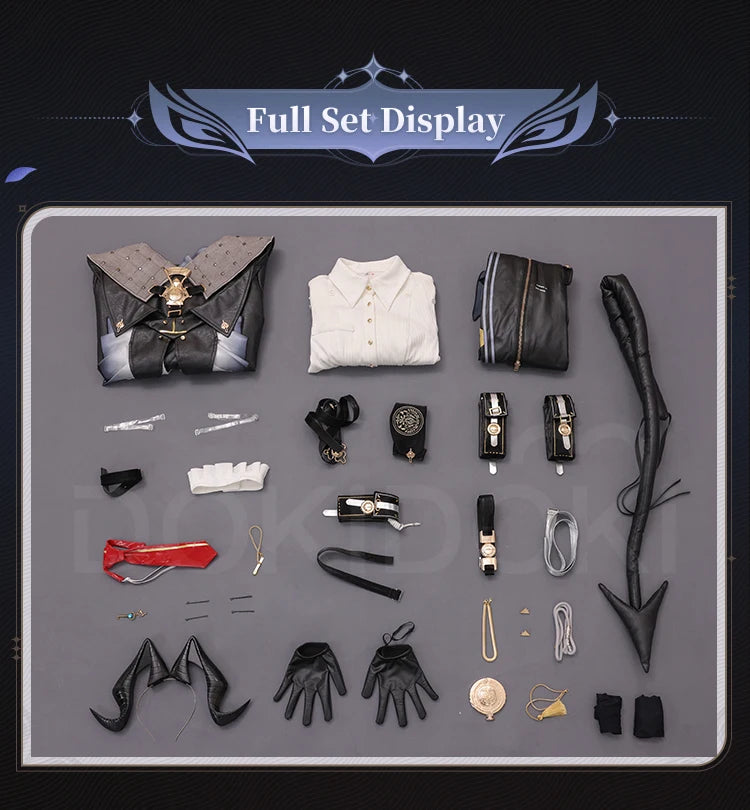 IN STOCK Zani Cosplay Costume Game Wuthering Waves DokiDoki-SR Women Costume Zani Cosplay Wig Metal Accessories Halloween