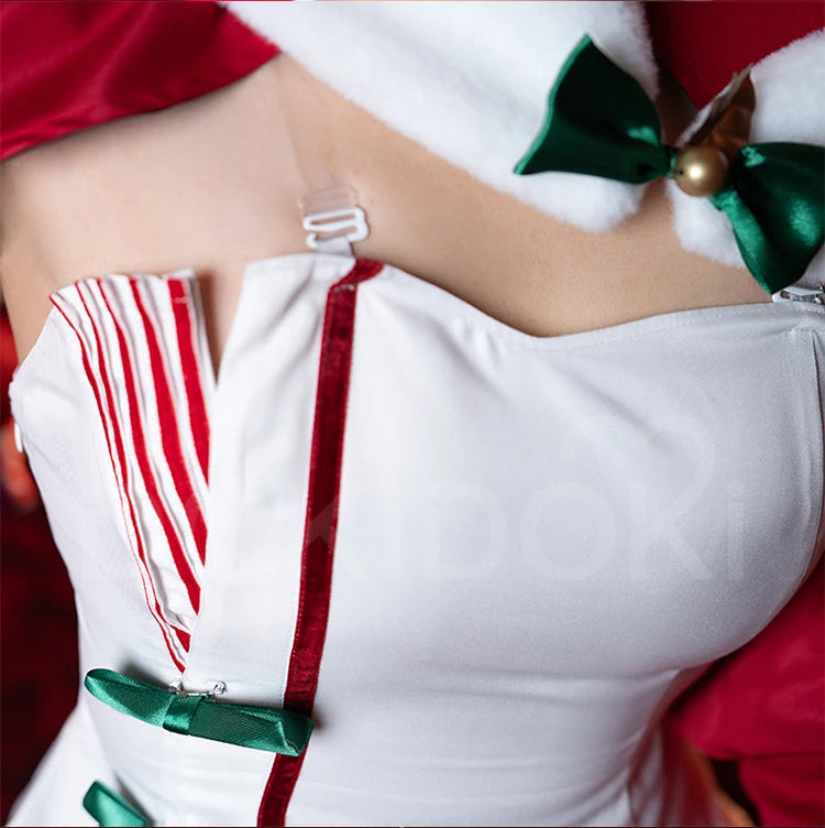 IN STOCK Elysia Cosplay Costume Game Honkai Impact 3rd【S-2XL】DokiDoki-R Women Cute Winter Christmas Dress Elysia Plus Size