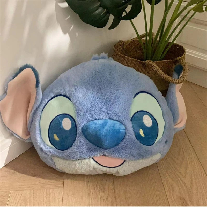 Comfortable Stitch Back Cushion Cuddly Throw Pillow Stuffed Anime Cushion Headrest Car Home Decor Sofa Bed Birthday Gifts