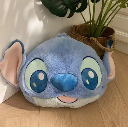 Comfortable Stitch Back Cushion Cuddly Throw Pillow Stuffed Anime Cushion Headrest Car Home Decor Sofa Bed Birthday Gifts