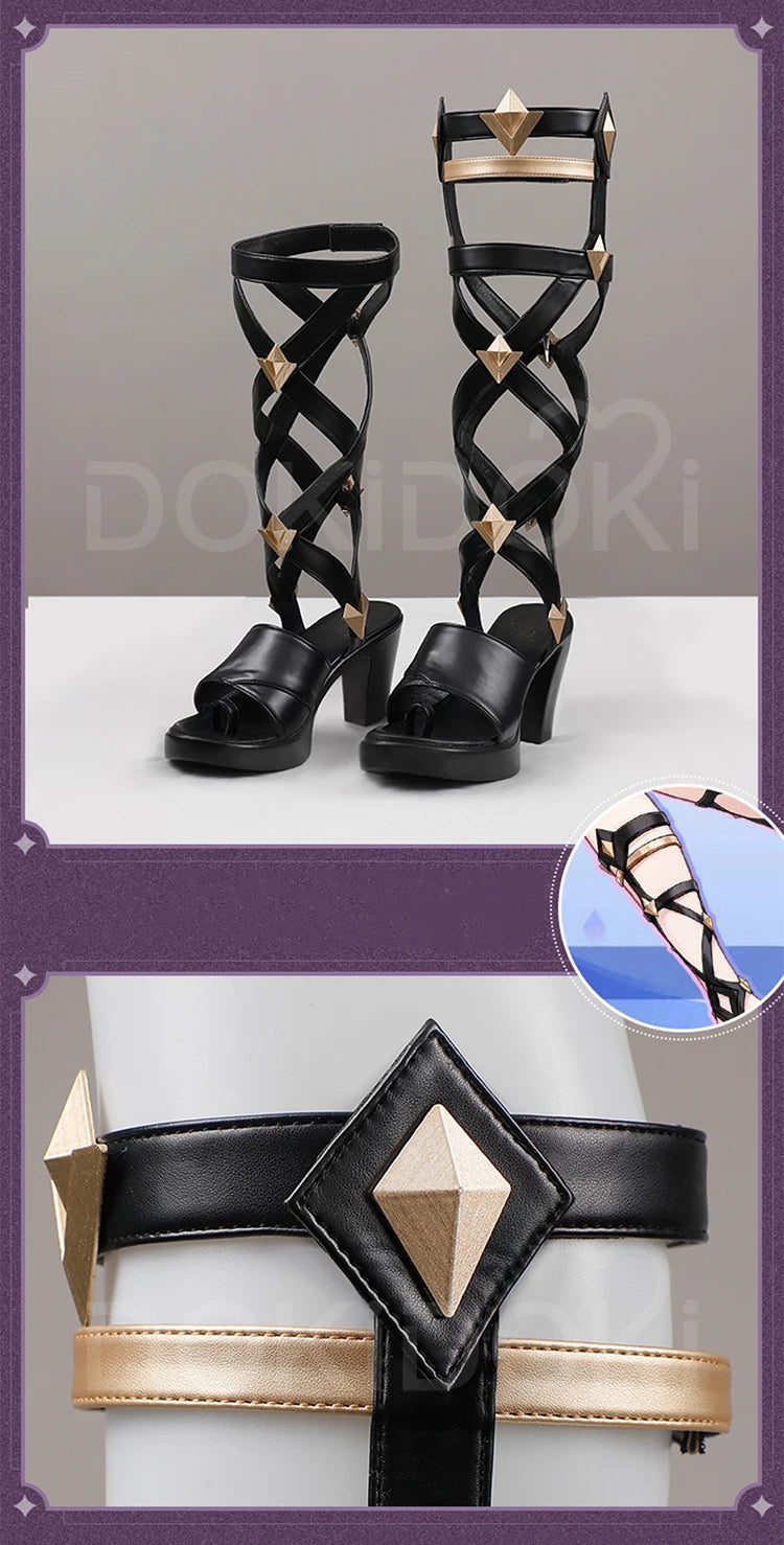 Captain Capitano Citlali Ororon Shoes Game Genshin Impact DokiDoki Men Women Capitano Cosplay Long Boots