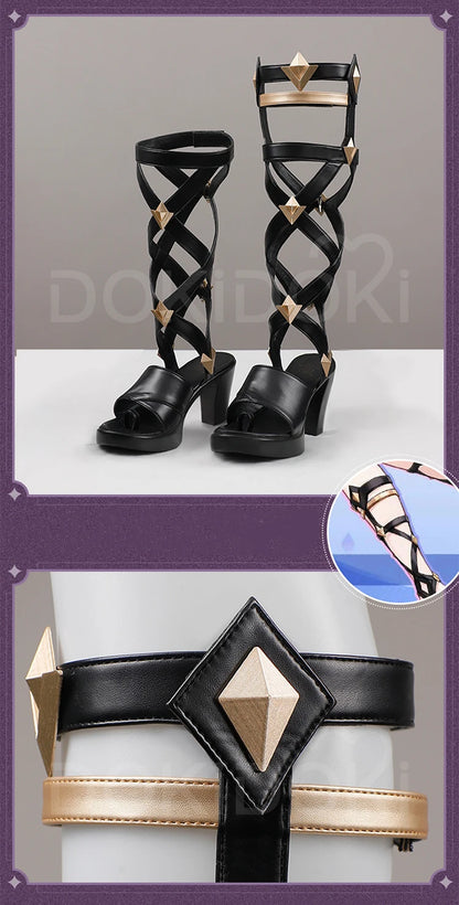 Captain Capitano Citlali Ororon Shoes Game Genshin Impact DokiDoki Men Women Capitano Cosplay Long Boots