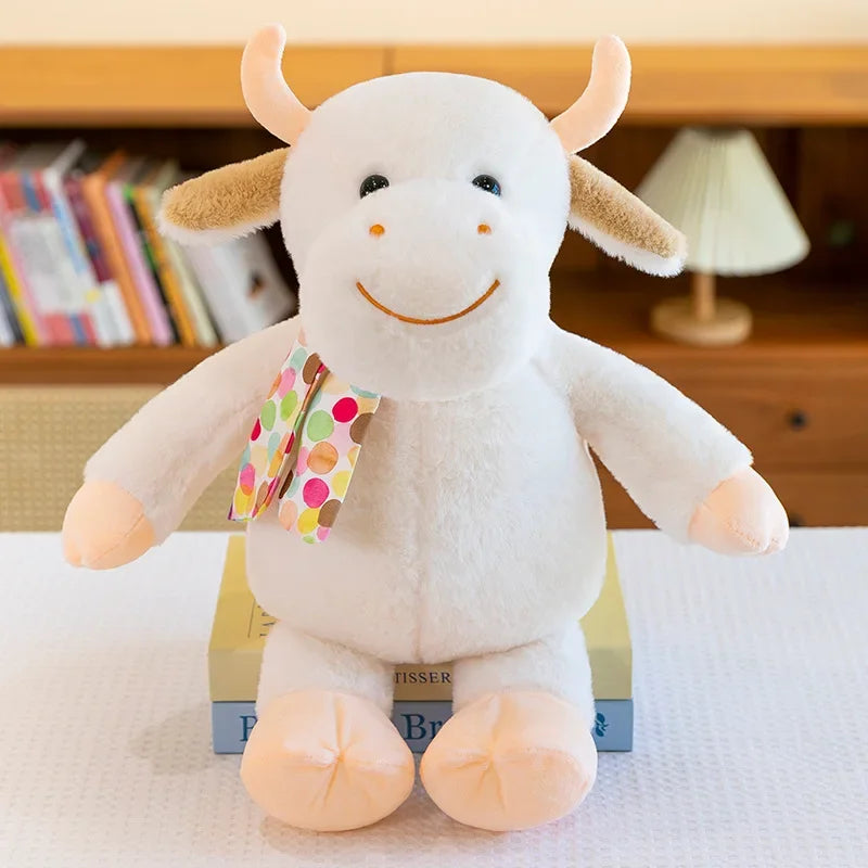 New 30-60cm Cute Calf Plush Toy Doll Stuffed Animals Smiling Cute Calf Doll Hildren's Playmate Children's Birthday Gift