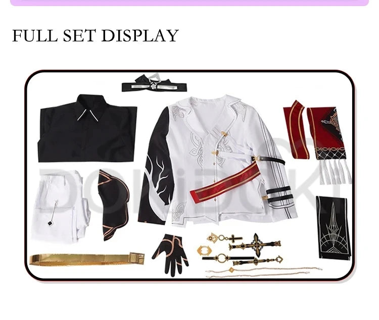 Kevin Kaslana Otto Apocalypse Cosplay Game Honkai Impact 3rd 【S-2XL】DokiDoki-R Kevin Cosplay Costume Honkai Cosplay  Plus Size