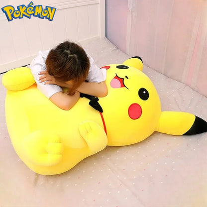 40/50/60/80/100CM Big Size Pokemon Pikachu  Plush Toy Kawaii Stuffed Cartoon Anime Comfortable Soft Doll Christmas Plushies Gift