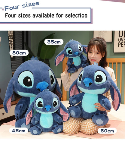 35/60cm Disney Lilo and Stitch Plush Toys Cute Anime Stich Doll Stuffed Plushie Angel Pillow Soft Gift for Children Kawaii