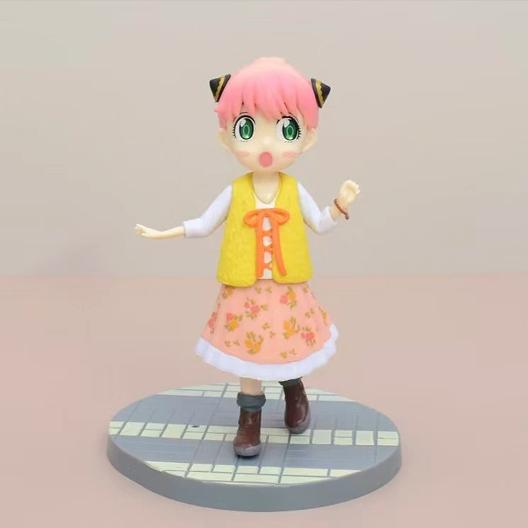 Anime Spy×Family Action Figures Anya Forger Summer Swimsuit Figurine Dolls Model Cute Toy PVC Collectible Ornament Birthday Gift