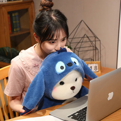 New Kawaii Lena Bears Stitch Plush Doll Turn into Teddy Bear Throw Pillow Children Appease Sleeping Dolls Girls' Birthday Gifts