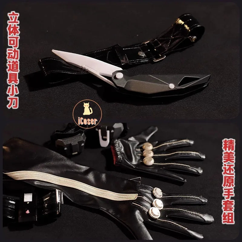 iCoser Zenless Zone Zero Evelyn Chevalier Cosplay Costume Wig Uniform Headwear Earrings Stars of Lyra Halloween Women Carnival