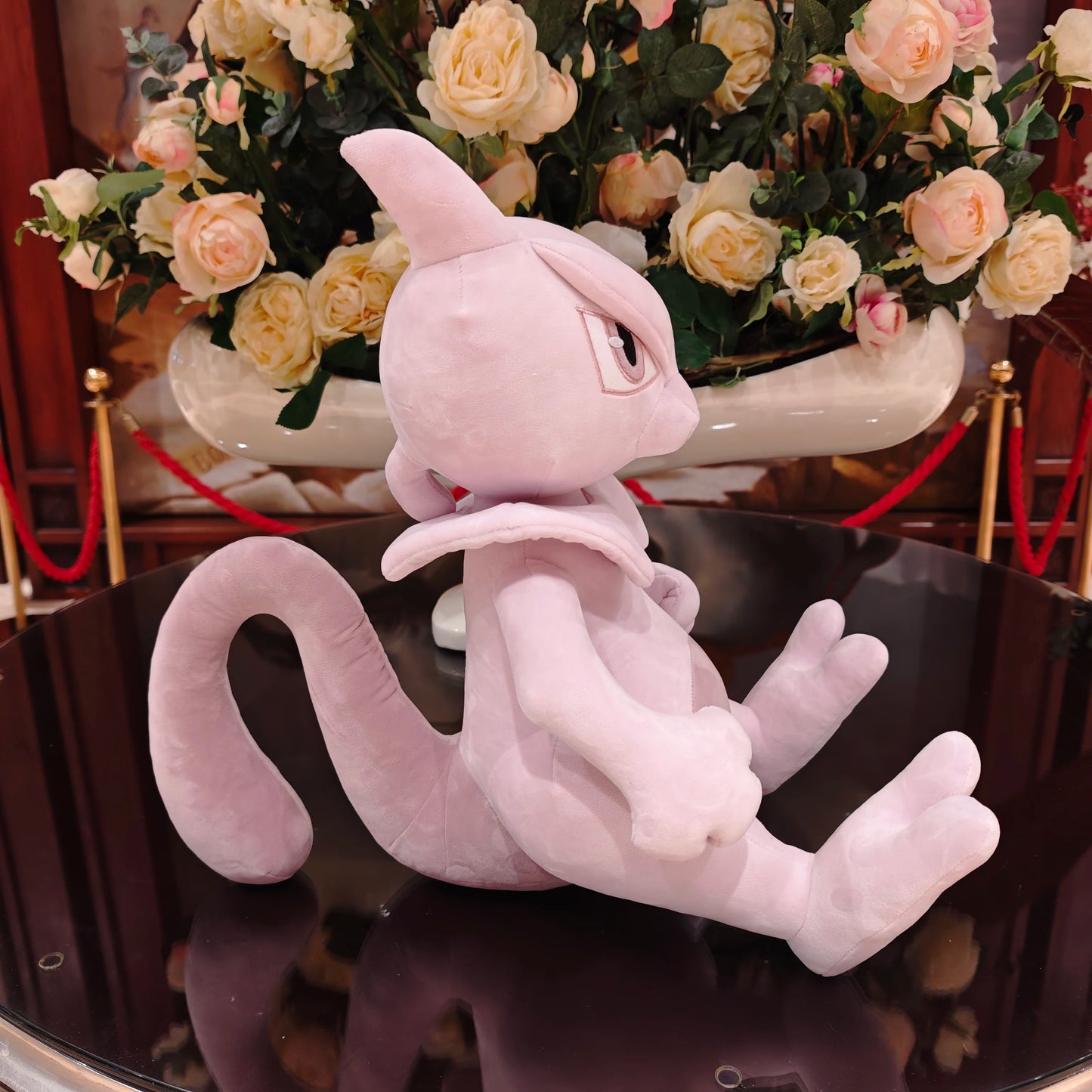 45CM Pokemon Mewtwo Cartoon Anime Peluche Kawaii Stuffed Animal Ornament Comfortable Soft Doll Children Cushion Plush Toy Gift