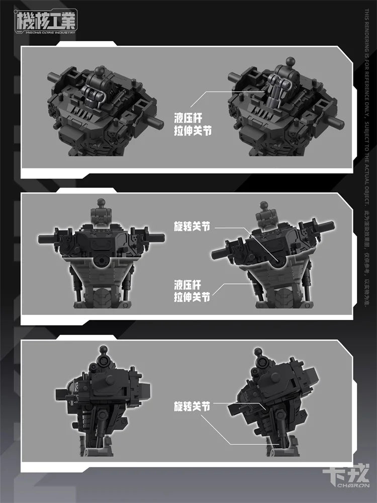 1/100 Charon JH-001 Series Action Figure Mecha Warrior Fully Poseable High Detail Collectible Assembly Model Toy Surprise Gift