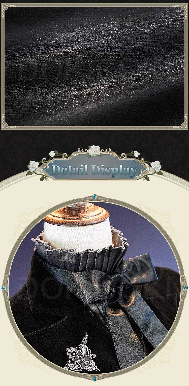 IN STOCK Ciel Phantomhive Cosplay Costume Anime DokiDoki-SR Ciel Black Rose Costume Men Cosplay Halloween