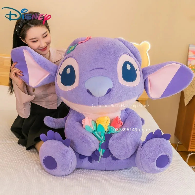 35/55/70CM Big Size Disney Stitch Cute Anime Plush Stuffed Doll Room Decoration Peluche Pillow Kawaii Plushies Ornaments Gifts