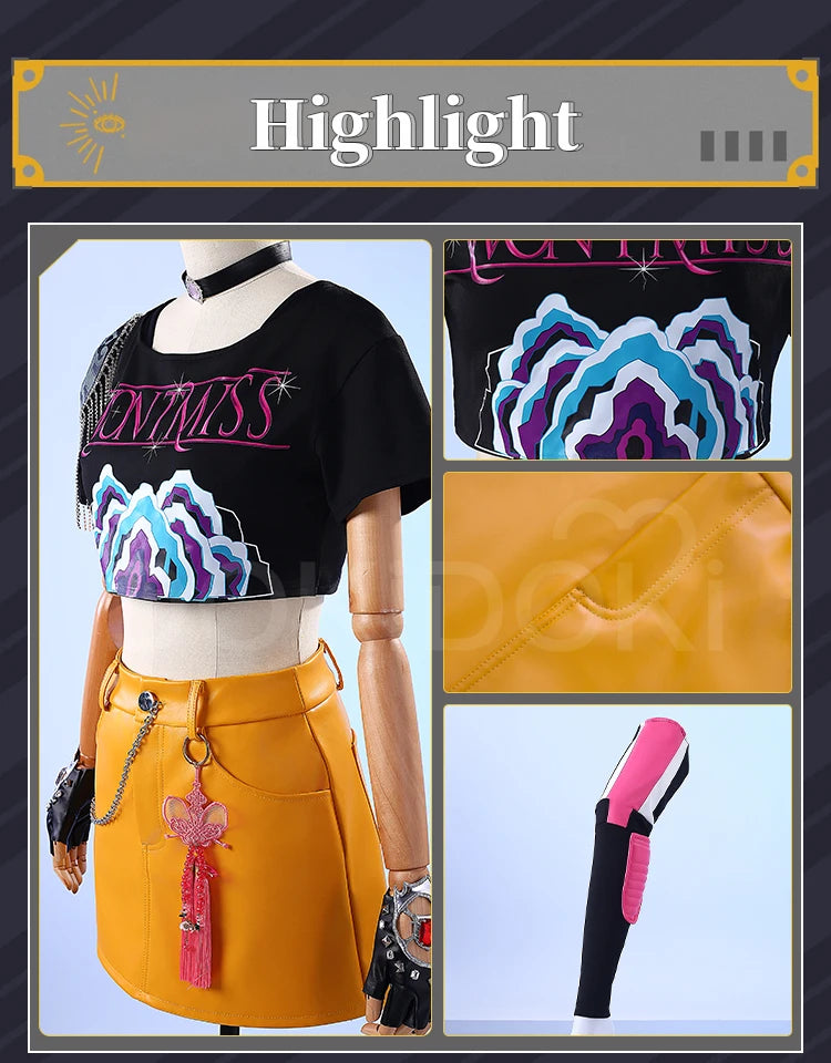 【Last Batch】IN STOCK Rumii Zoeyy Miraa Cosplay Costume【XS-3XL】DokiDoki-R Women Yellow Suit Rumii Miraa Costume Plus Size