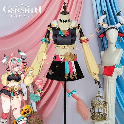 Genshin Impact Varesa Cosplay Costume Wig Skirt Headwear Tail Natlan Collective of Plenty Carnival Halloween Party Women Girls