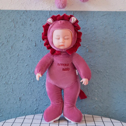 Lifelike Reborn Baby Dolls Soft Body Realistic Newborn Dolls Sleeping Girl Dolls Stuffed Toy Easter Stuffed Animal Bunny Rabbit