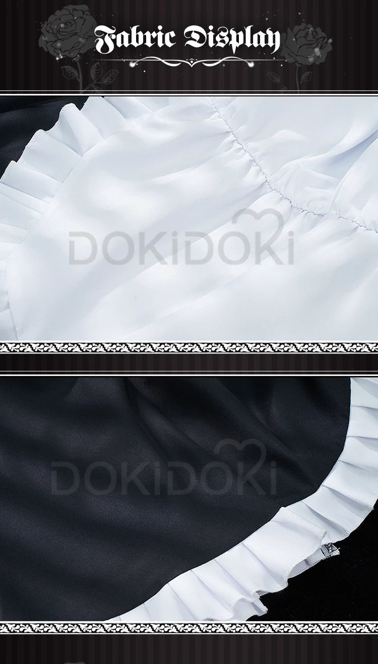 Gotou Hitori Cosplay Anime Bocchi the Rock! 【S-2XL】DokiDoki Cute Maid Uniform Dress Gotou Hitori Women Cosplay Costume Plus Size