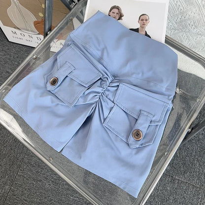 Nude High Waist Peach Butt Sport With Pocket Yoga Shorts Leggings Quick Drying Gym Training  Cycling Outdoor sports Shorts