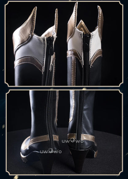 UWOWOW Ahri Shoes Game League of Legends/LOL: Risen Legend Ahri Cosplay Shoes Size 35-42 High Tube