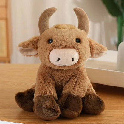 Cute Plush Animal Toys Set Panda Bear Fox Raccoon Elephant Giraffe Frog Soft Stuffed Dolls for Kids Sleep Appliance Baby Gift