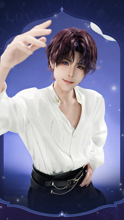 IN STOCK Rafayel Cosplay Costume Game Love and Deepspace【S-3XL】DokiDoki-SR White Sand Phantom Qiyu Rafayel Plus Size