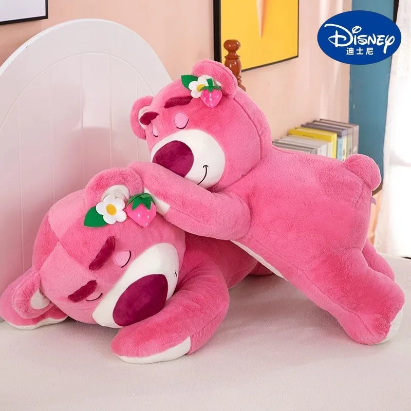40/70/100cm Super Big Size Lotso Disney Anime Plush Stuffed Doll Room Decoration Kawaii Peluche Children's Pillow Holiday Gift