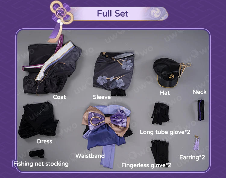 LAST BATCH UWOWO Genshin Impact Fanart Raiden Shogun Taisho Kimono Cosplay Costume