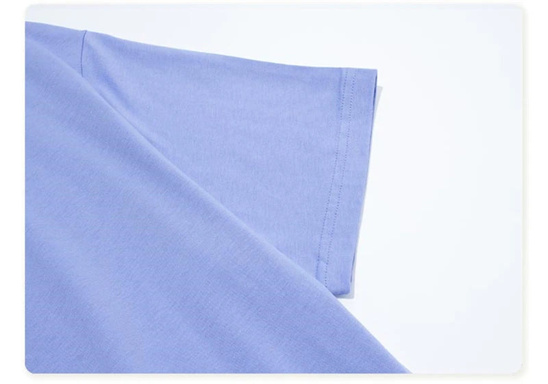 ZODF Trendy 2025 Men Basic Solid Cotton T-Shirts Unisex Male 190gsm Summer Loose Comfortable Soft Tees Shirt Streetwears HY0040