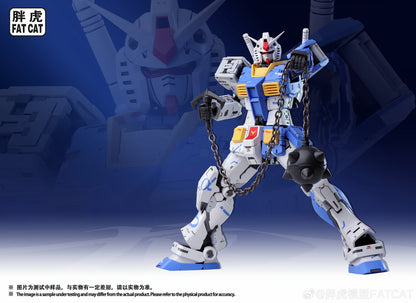 FAT CAT Model RX-78-2 2.0 RG 1/100 Kuryu Kenichi Color Assembly Model Kit Toy Asano Blue Action Figure Plastic Gifts