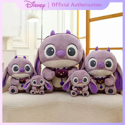30CM-80CM Lilo & Stitch New Disney Plush Toy Cartoon Scrump Stuffed Doll Soft Anime Pillow Souvenir Kawaii Birthday Gift