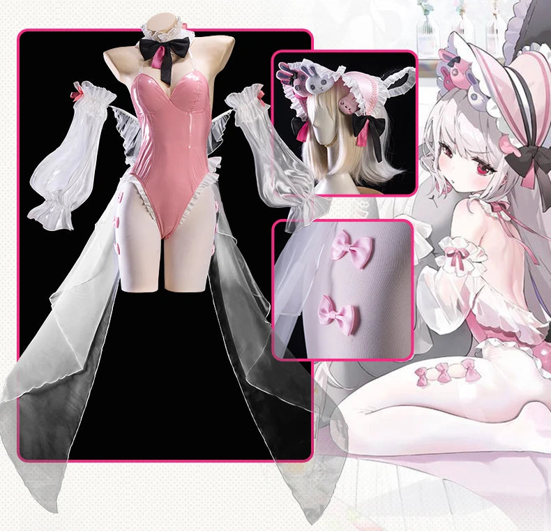IN STOCK UWOWO HalfordD Cosplay Game Azurr Lanee Halfordd Bunny Cosplay Costume Sexy Costume Halloween Costume
