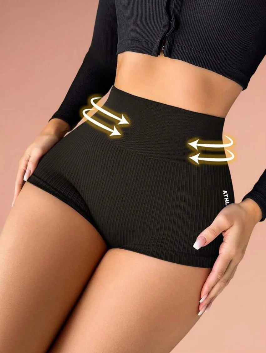 High Waisted Women’s Quick Drying Yoga Shorts with Abdominal Compression and Peach Butt Lift for Exercise Running