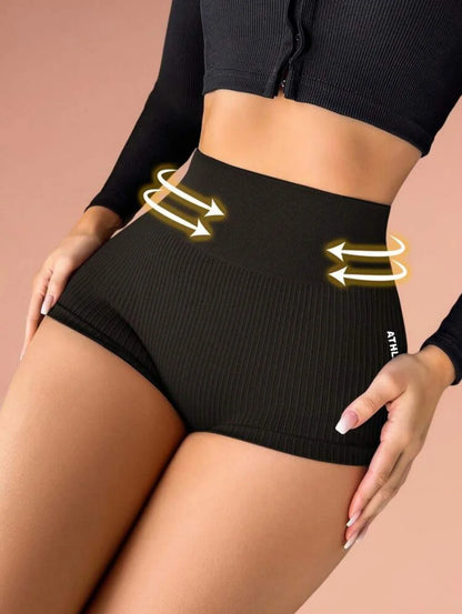 High Waisted Women’s Quick Drying Yoga Shorts with Abdominal Compression and Peach Butt Lift for Exercise Running