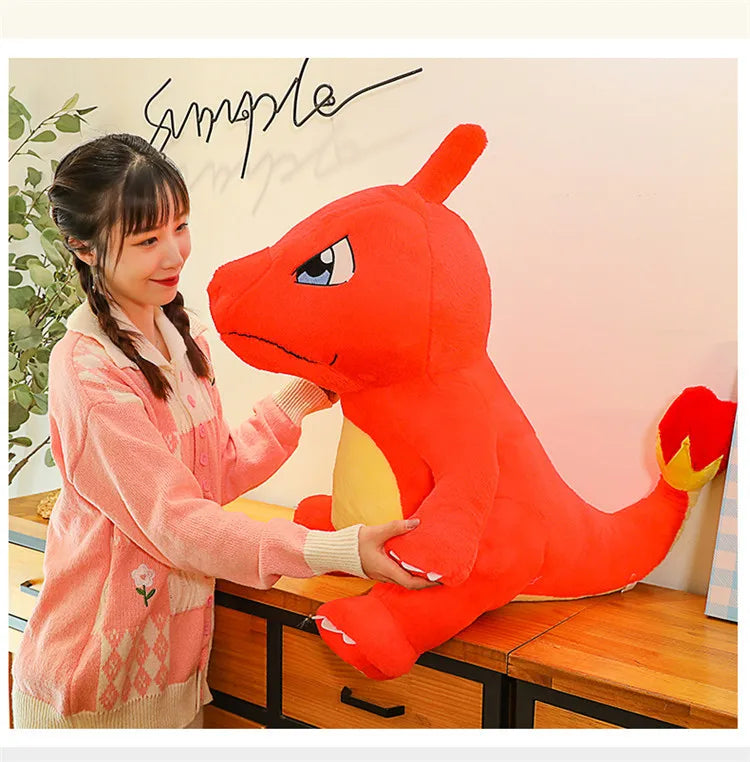 100/120CM Big Size Charmander Plushies Pokemon Peluche Cartoon Anime Kawaii Ornament Plush Comfortable Soft Doll Children Gift