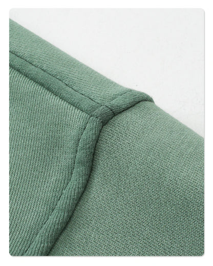 ZODF 2024 Autumn Men's Washed Sweatshirt Unisex Women Retro Solid 430gsm Terry Cotton O Neck Pullovers Coat HY0880