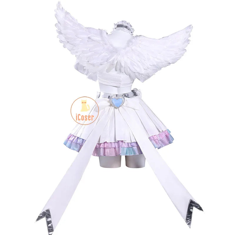 Anime New Panty Stocking with Garterbelt Stocking Cosplay Costume Angel Skirt Stockiel Anarchy Wings Halloween Women Girls Cos