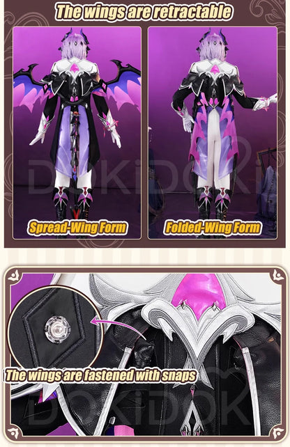 【First Batch in Dec.】Durin Cosplay Costume Genshin Impact【S-3XL】DokiDoki-R Nod-Krai Men Dragon Costume Tail Wings Plus Size