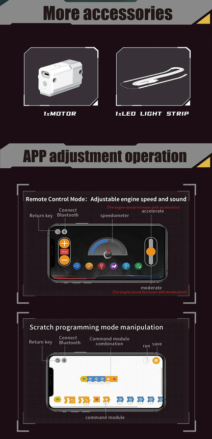 NEW Creative V8 Engine Model Set Building Block Technical Cars With LED Light Assembly Bricks Toys Decor Kids Christmas Gifts