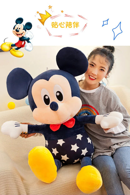 Disney 95cm Plush Star Mickey Minnie Toy Large Couple Mickey Mouse Pillow Kids Stuffed Doll Birthday Xmas Gift for Children