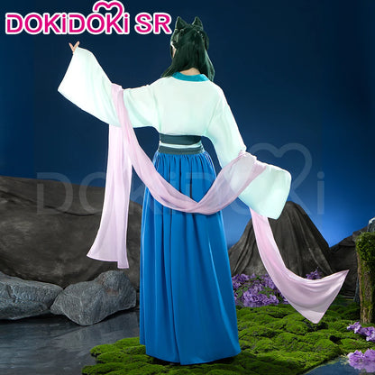 IN STOCK Maomao Cosplay Costume Anime The Apothecary Diaries【XS-4XL】DokiDoki-SR Mao Mao Frog Blue Dress Halloween Wig Season 2