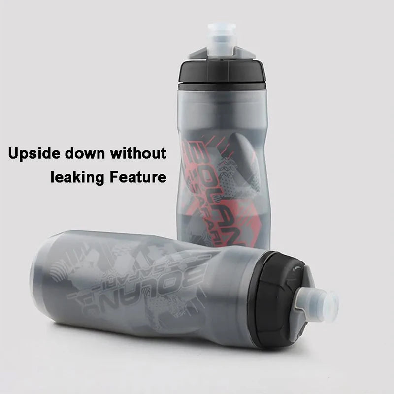 Bolany 600ml Mountain Cycling Water Bottle PP5 Double-Layer Insulated Leak-Proof Outdoor Sports Cup