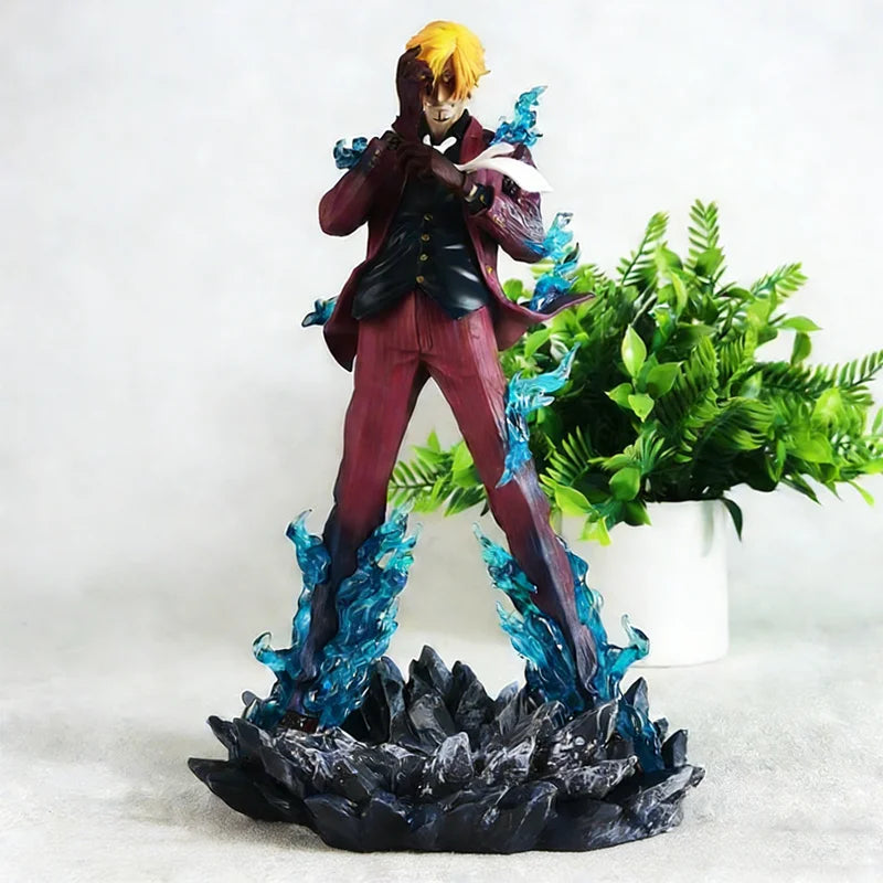 One Piece Tengai Sanji Cartoon Character Statue Handmade Anime Model Collectible Toy - 25cm