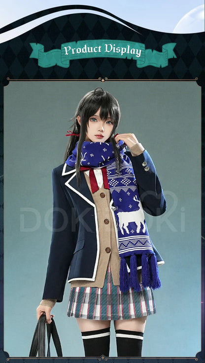 IN STOCK Yukinoshita Yukino Cosplay Costume My Teen Romantic Comedy SNAFU TOO! DokiDoki-SR Women School Uniform Yukino Scarf